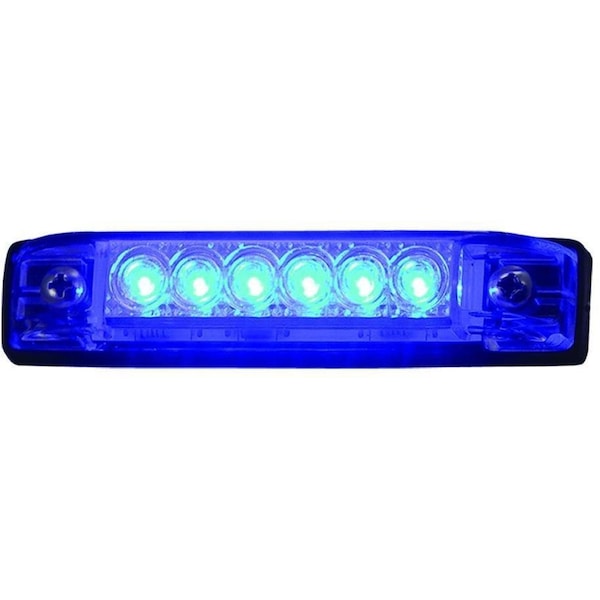 Strip Light-6 Led Blue, #LED-51806-DP